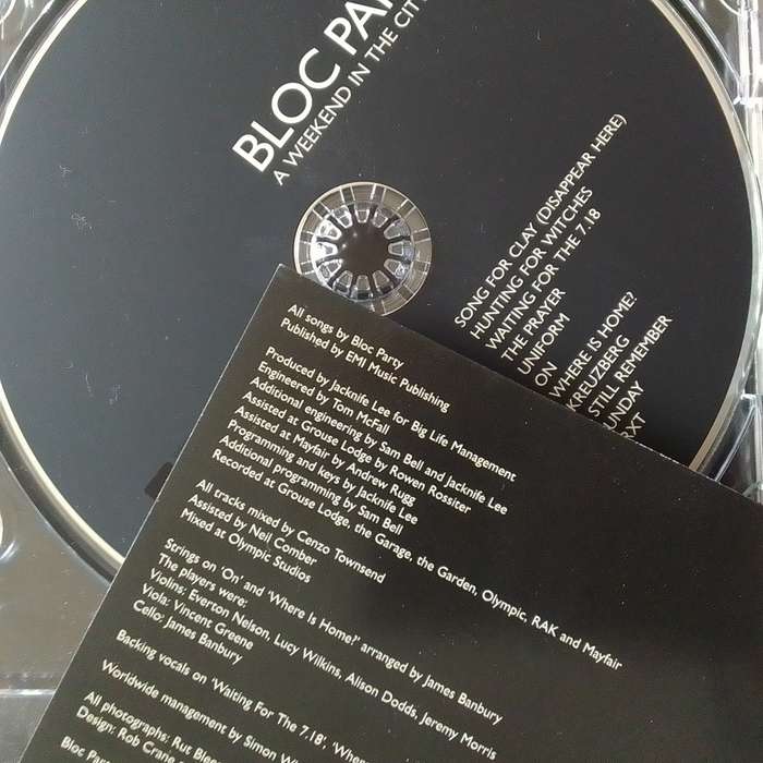Bloc Party (CD) A Weekend In The City