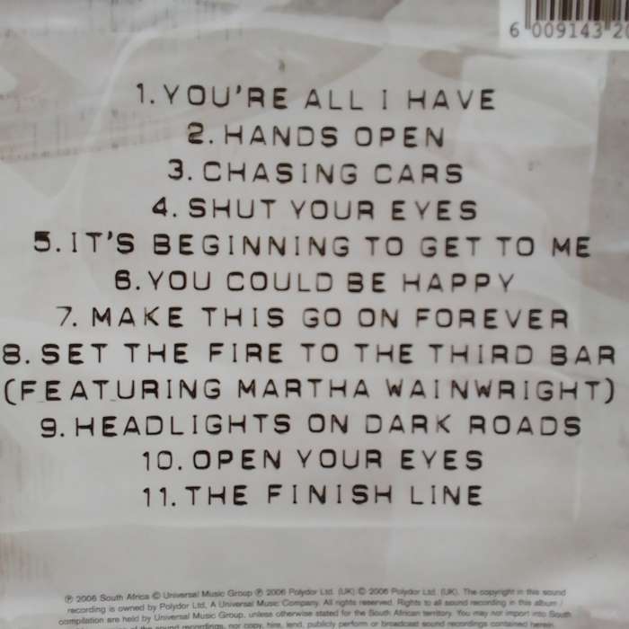 Snow Patrol (CD) Eyes Open