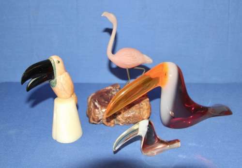 Lot of Collectible Bird Ornaments - 1 Bid for All