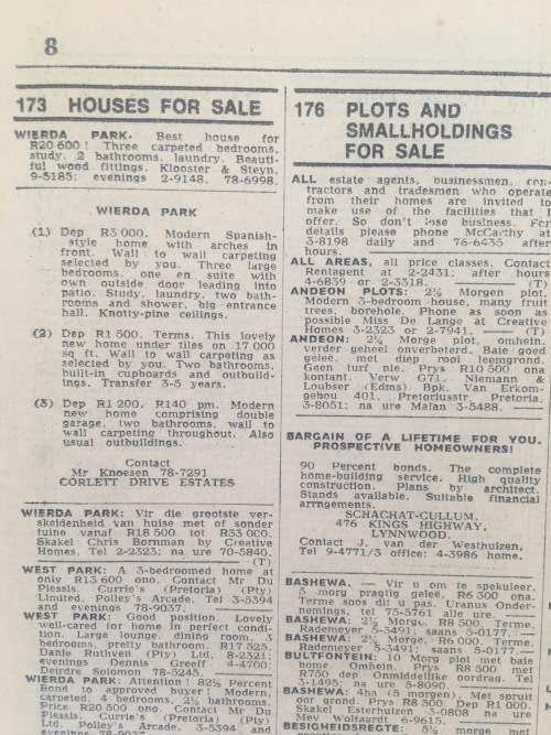 Newspaper Clippings - The Pretoria News 3 February 1972 & The Star 8 August 1968