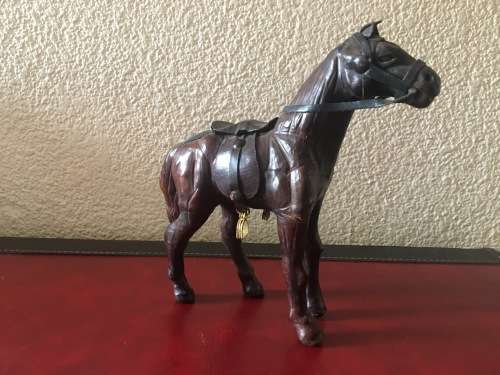 Leather Horse Figurine