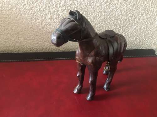 Leather Horse Figurine