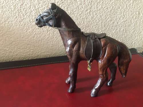 Leather Horse Figurine
