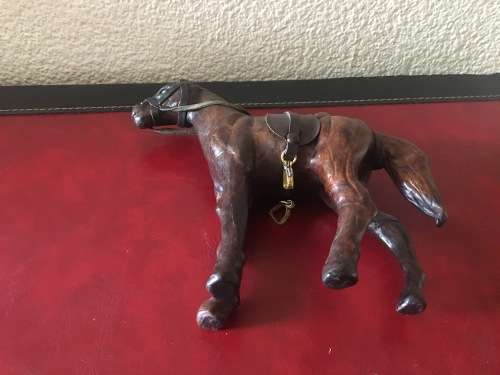 Leather Horse Figurine