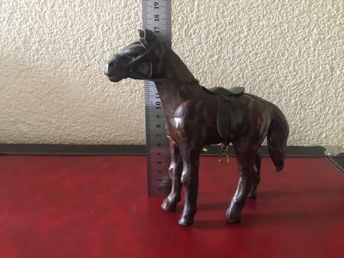 Leather Horse Figurine