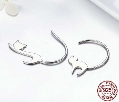 Silver earrings | 925 Silver earrings |  sterling silver cat earrings | In stock