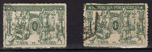 MOZAMBIQUE - 1916 + 1918 - WAR TAX STAMPS