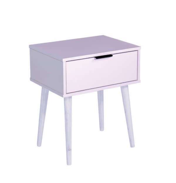 Finn Pedestal Bedside Table Drawer Unit White