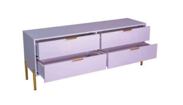 London TV Unit Entertainment Center White