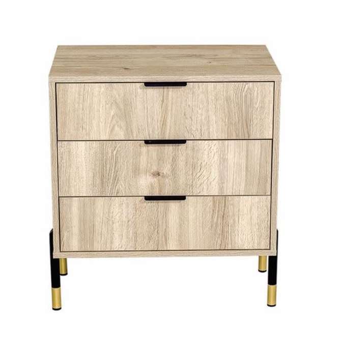 Ava Three Drawer Chest Of Drawers Karlstad Oak