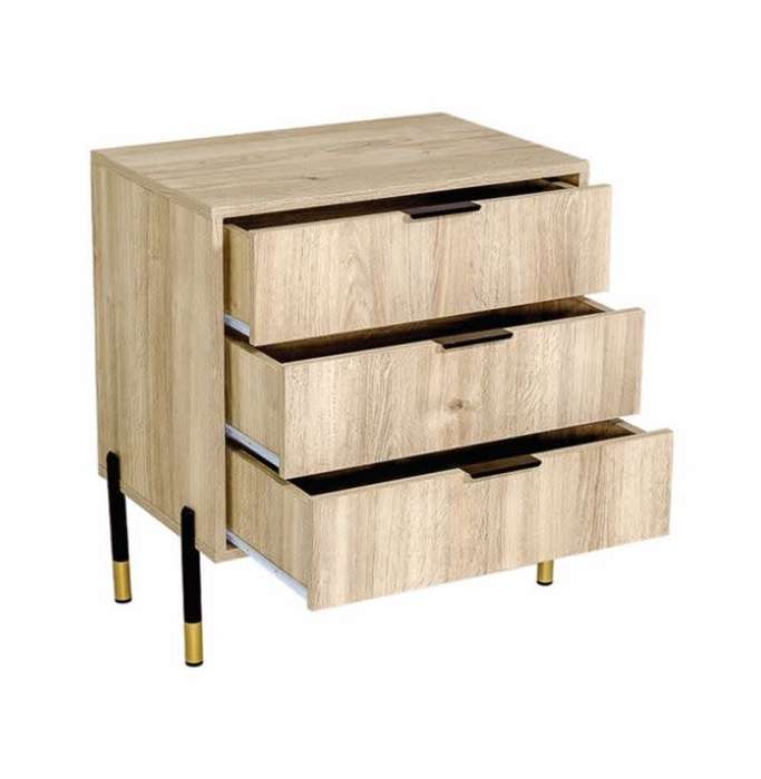 Ava Three Drawer Chest Of Drawers Karlstad Oak