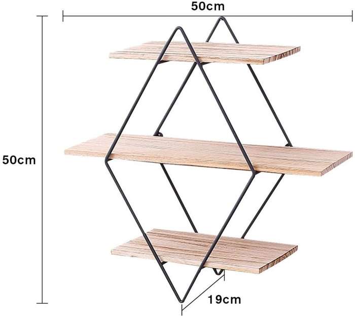 Solid Wood Decorative Floating Rustic Wall Shelves