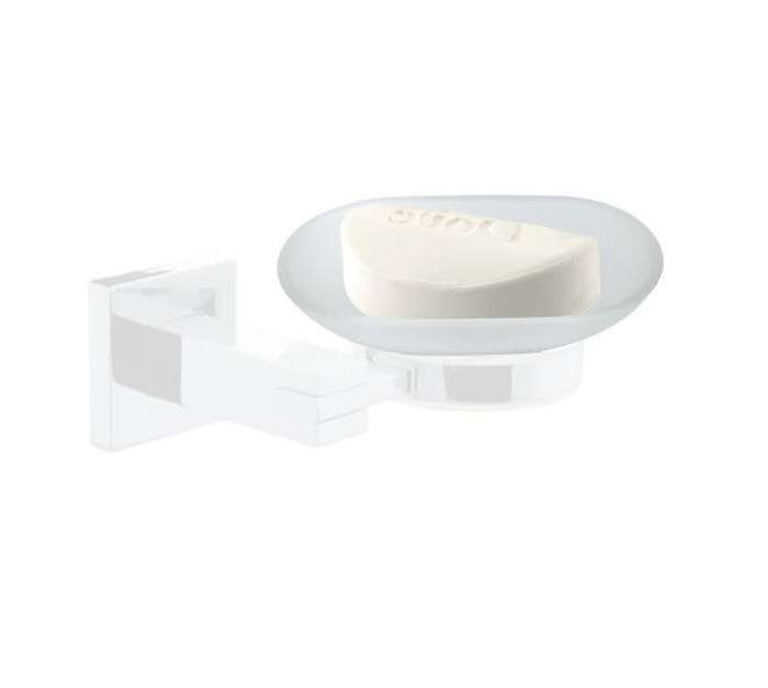 Glass Soap Dish Oval Replacement - Frosted