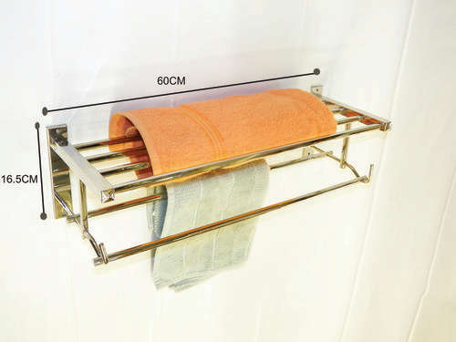 Towel Rack Square Stainless Steel