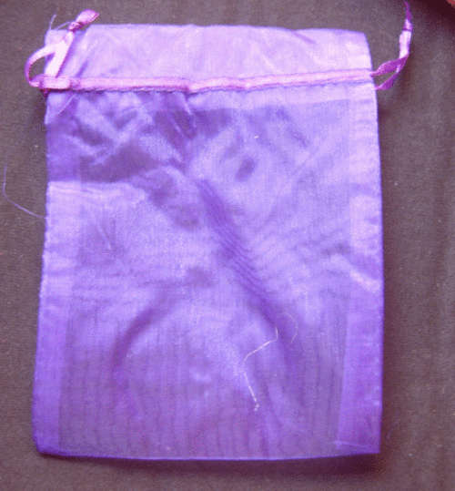 Sale!!  Purple Organza Bags, 10cm X 14cm - Sold Individually.