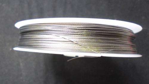 Silver Tigertail, 0.38mm - Per Spool.