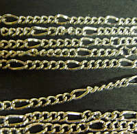 Silver Metal Chain, 5mm Link with 8mm Variation - Sold Per Meter.