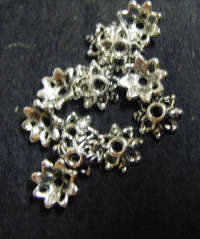 Nickle Beadcaps,  9mm - Pack of 50.   BUY NOW AND WIN PROMOTION NOW ON!