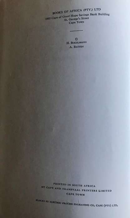 Wild Flowers of the Eastern Cape Province by A. Batten and H. Bokelmann