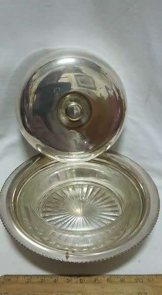 EPNS vintage dish and lid! LOOK!