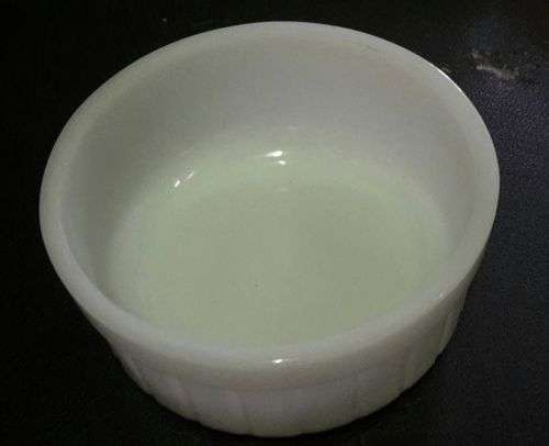 Milk glass bowl