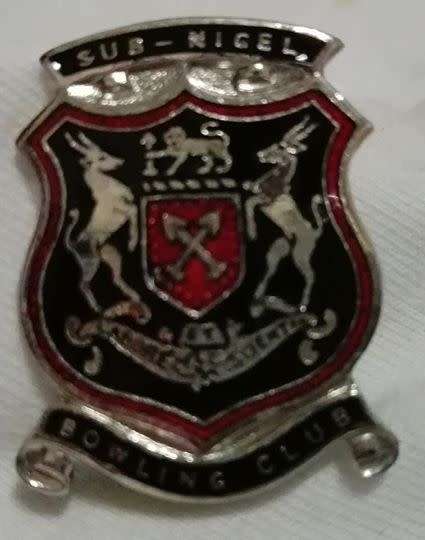 Nigel BOWLING CLUB - BADGE