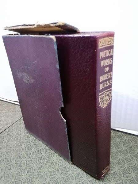Vintage POETICAL WORKS OF ROBERT BURNS. Leather! Look!!