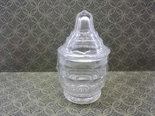 Lovely glass salt/mustard pot