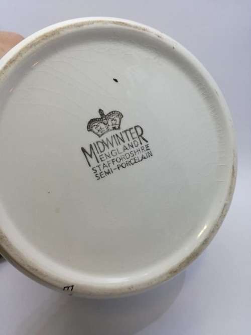 Midwinter Staffordshire semi porcelain cannister