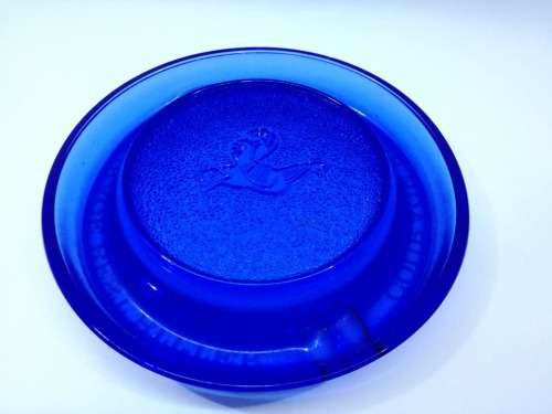 Courage Best Bitter blue glass ashtray! Look!!
