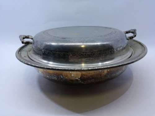 Seranco SP ON C: Silver Plated on copper. serving bowl with divisions