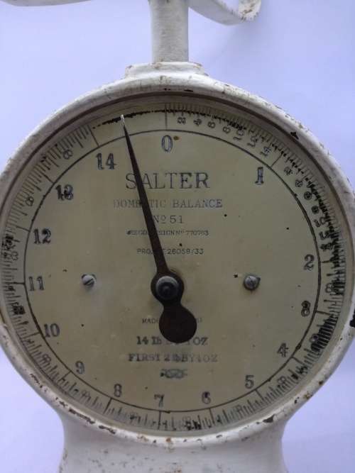 Antique cast iron Salter Scale - as per pics