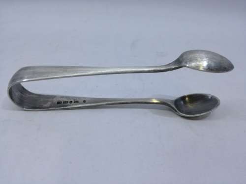 Vintage Silver Plated Sugar Tongs - see makers marks