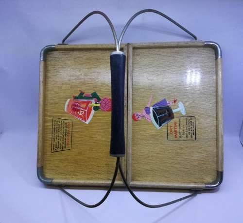 Vintage fold up drink tray