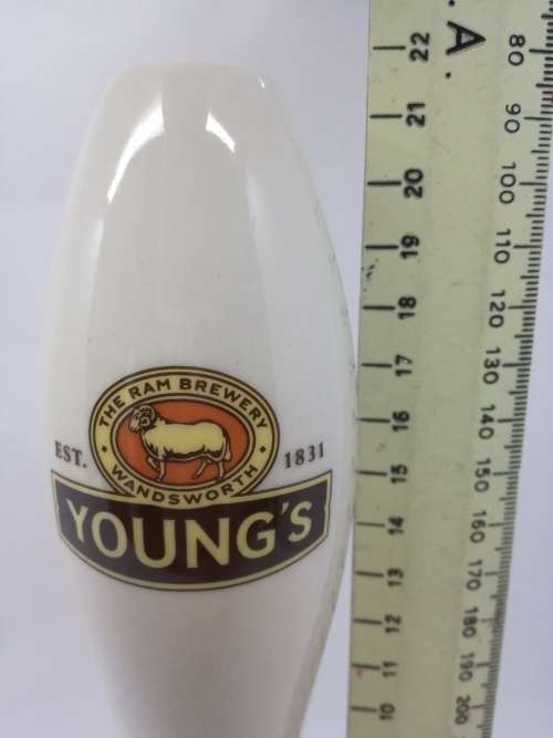 Young`s Draft Beer pull/handle - Ceramic