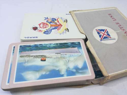 Vintage Union -Castle line playing cards