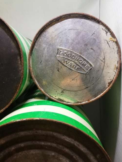 Set Goodhope ware tins! LOOK! What a find!