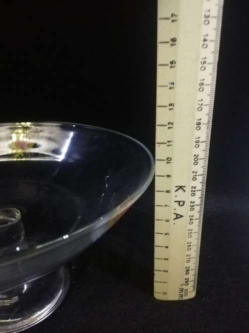Vintage Arcoroc France footed glass bowl
