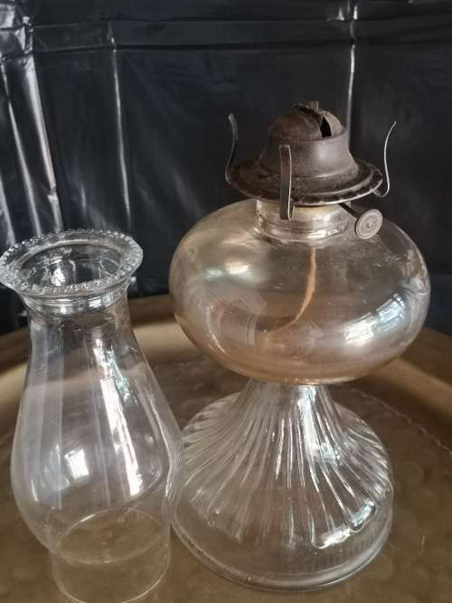 Gorgeous old oil lamp