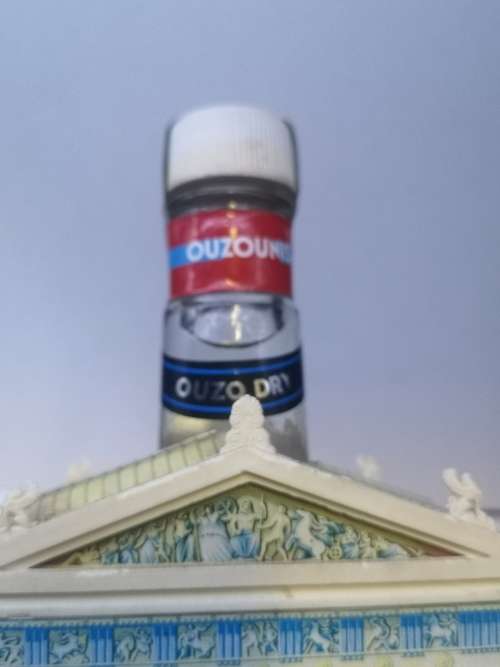 Dry Ouzo bottle - full