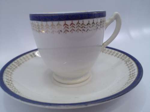 Unmarked cup and saucer
