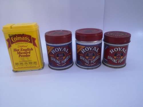Royal baking powder tins