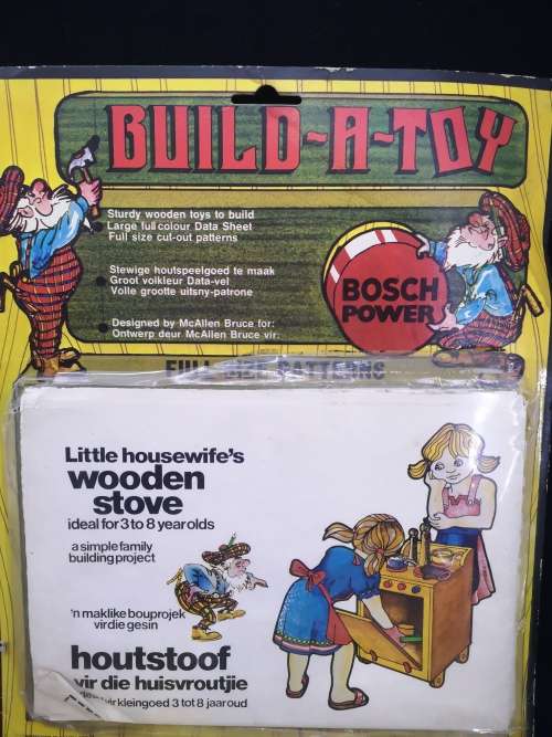 Build-a-toy Bosh Power Full size cut-out patterns