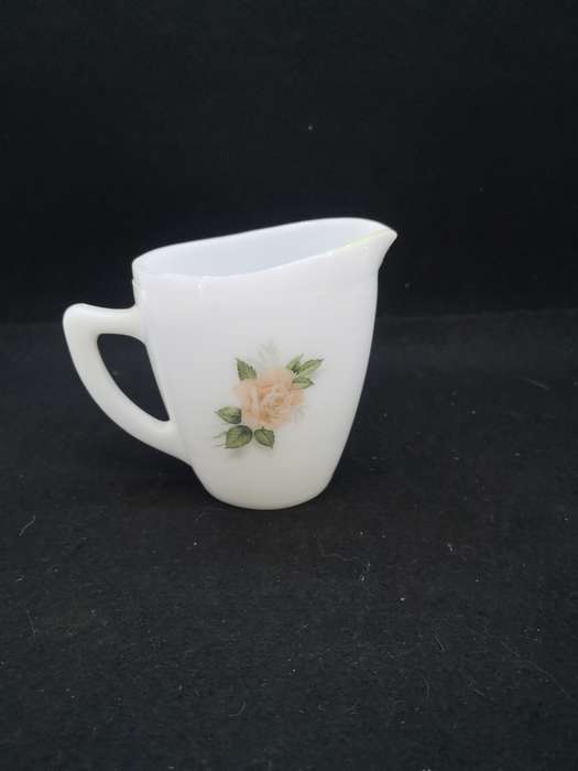 Opalex milk glass milk jug