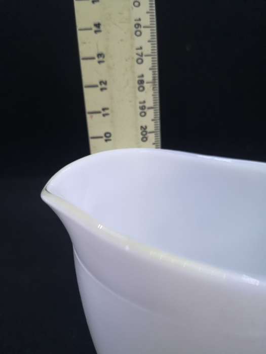 Opalex milk glass milk jug