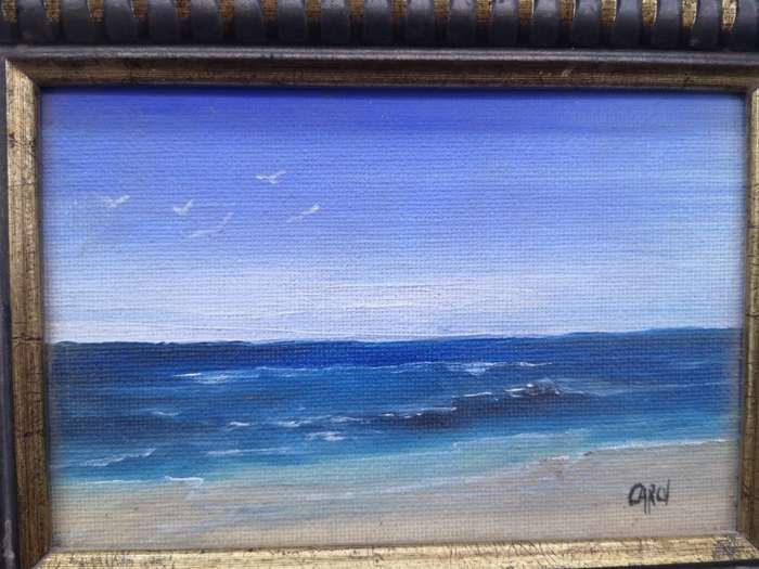 Small framed painting - seascape by Carol