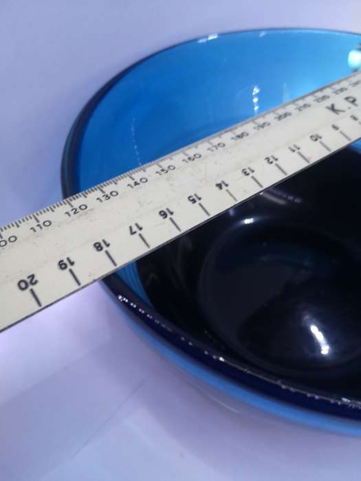 Blue Studio glass bowl