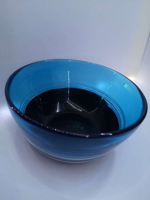 Blue Studio glass bowl