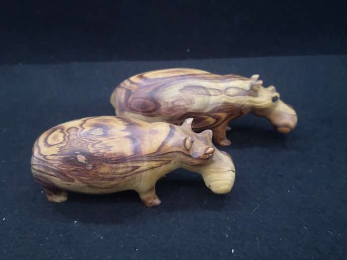 Wooden Hippos