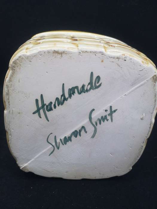 Handmade ceramic fruit cannister
